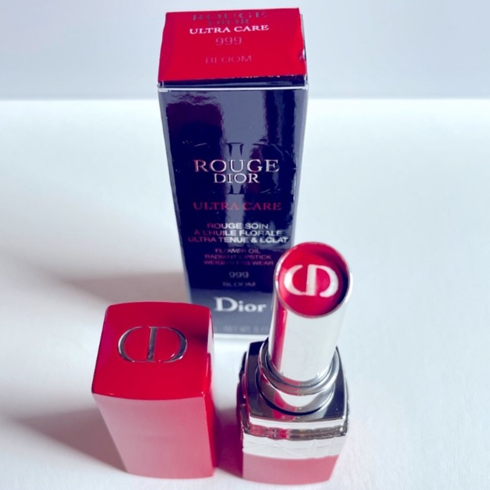 Dior Rouge Ultra Care Lipstick - 999 Bloom (Red) - Flower Oil - Brand New In Box - Picture 5 of 6
